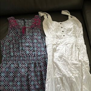 Floral and White Summer Dresses (Large)